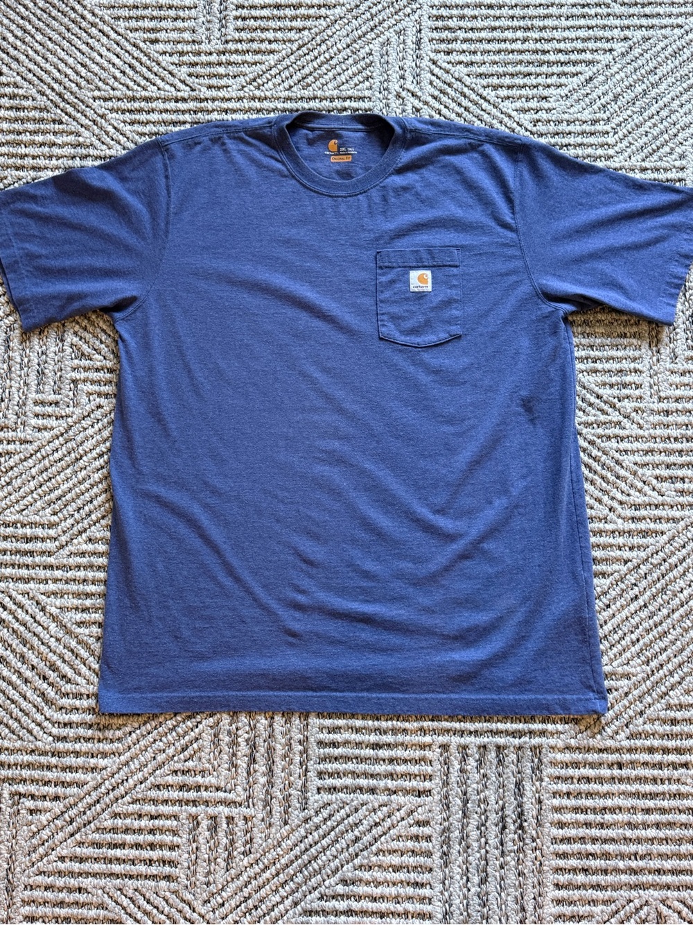 Carhartt Navy Short Sleeve Pocket Tee